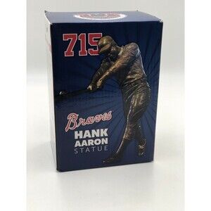 2017 Hank Aaron Suntrust Inaugural Season Atlanta Braves HR 715 Statue (Delta)